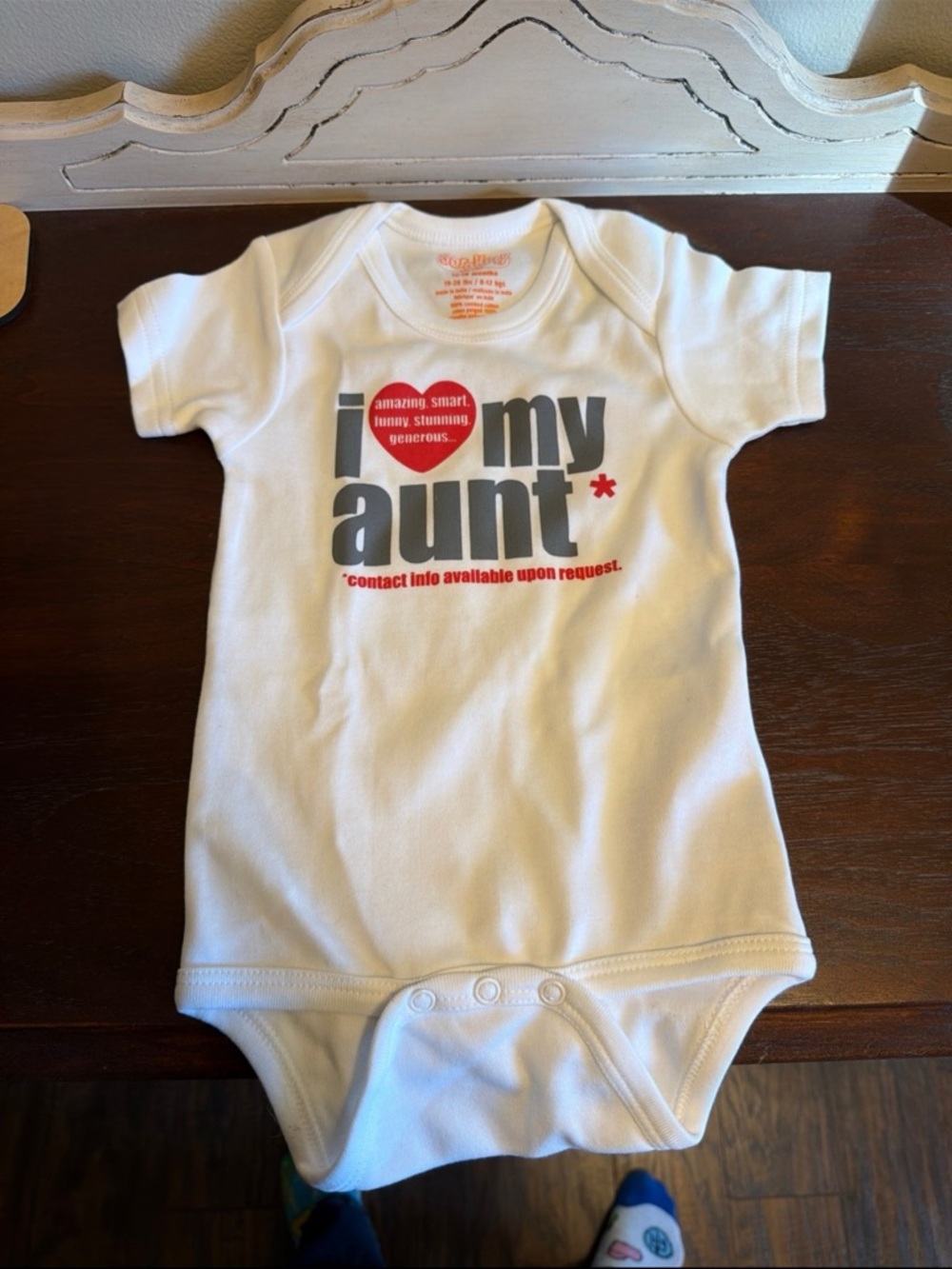 I ❤️ My Aunt onesie